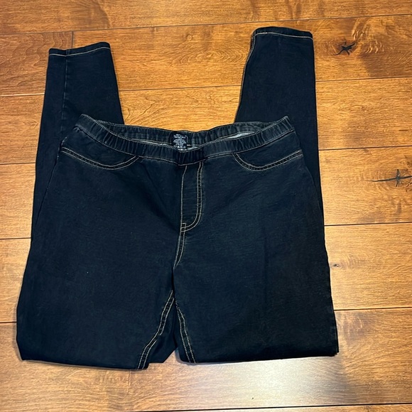 Jeggings Black Size Medium - Picture 1 of 6